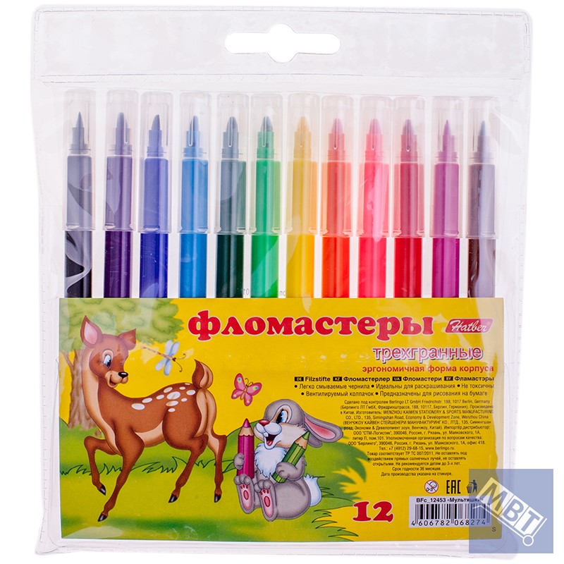 Фломастеры "eco" 24 цв. 18 цветов. Фломастеры hatber. Фломастеры "colora", 24 цвета. Фломастеры hatber.